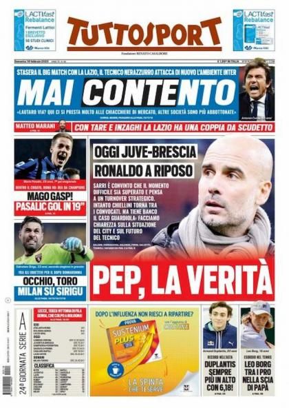 16 Feb 2020 Tuttosport
