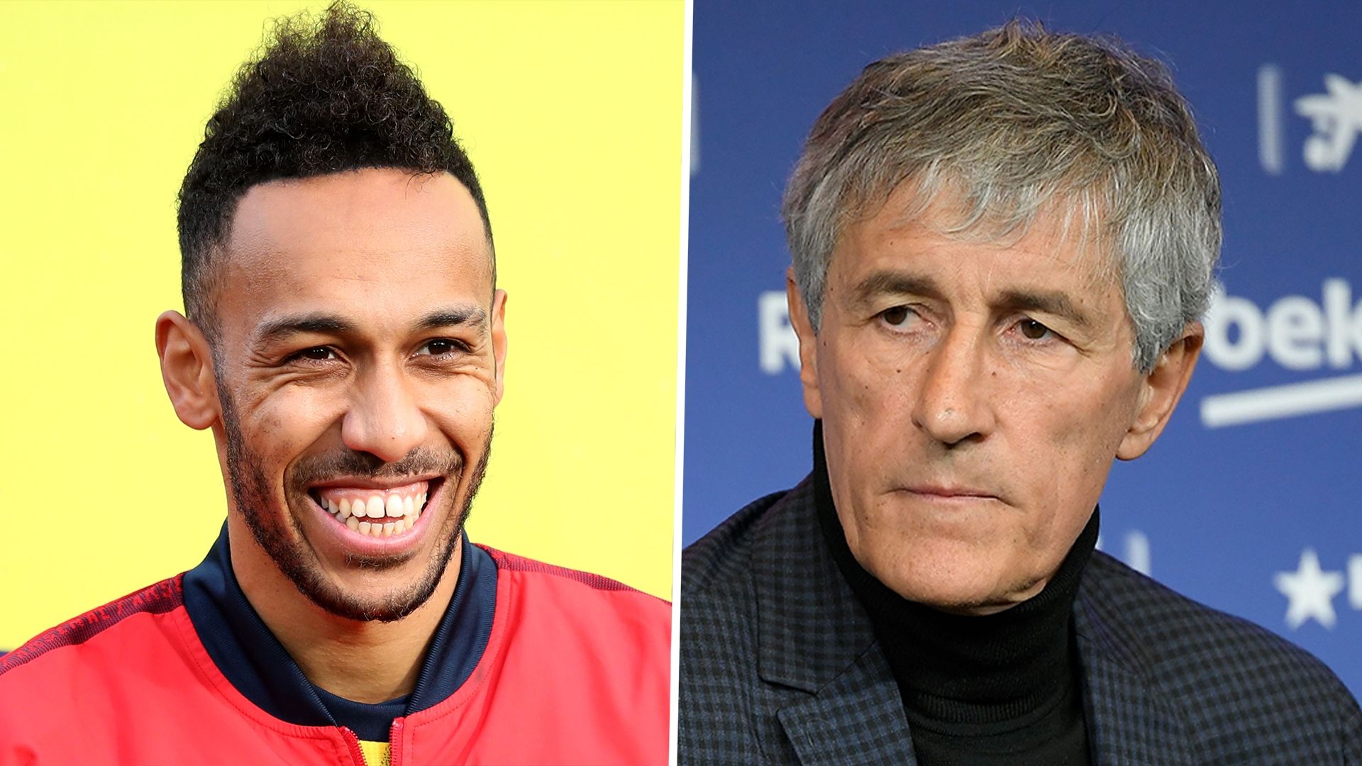 Pierre-Emerick Aubameyang, Quique Setien