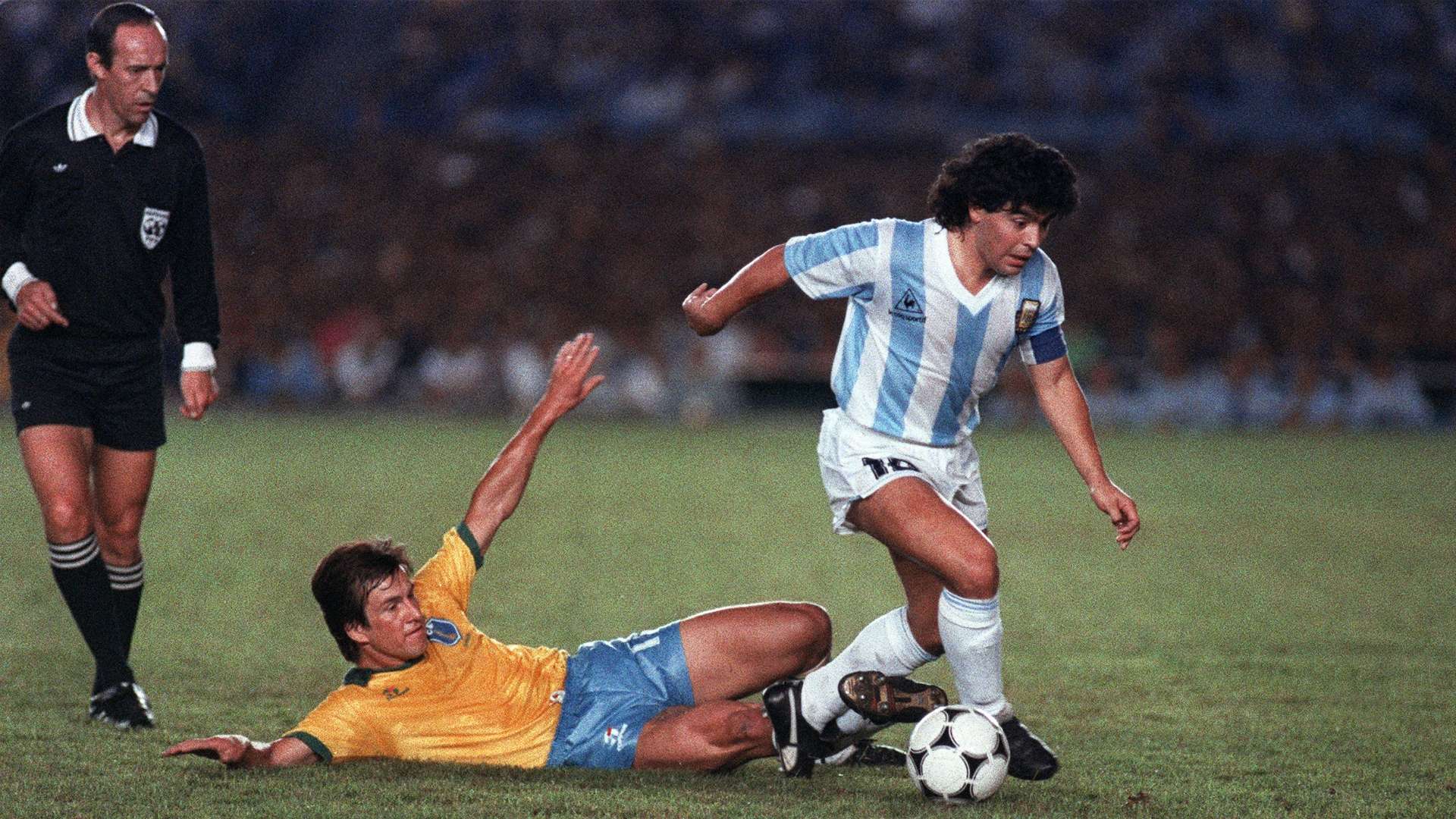 Maradona Dunga Argentina Brazil Copa America 1989