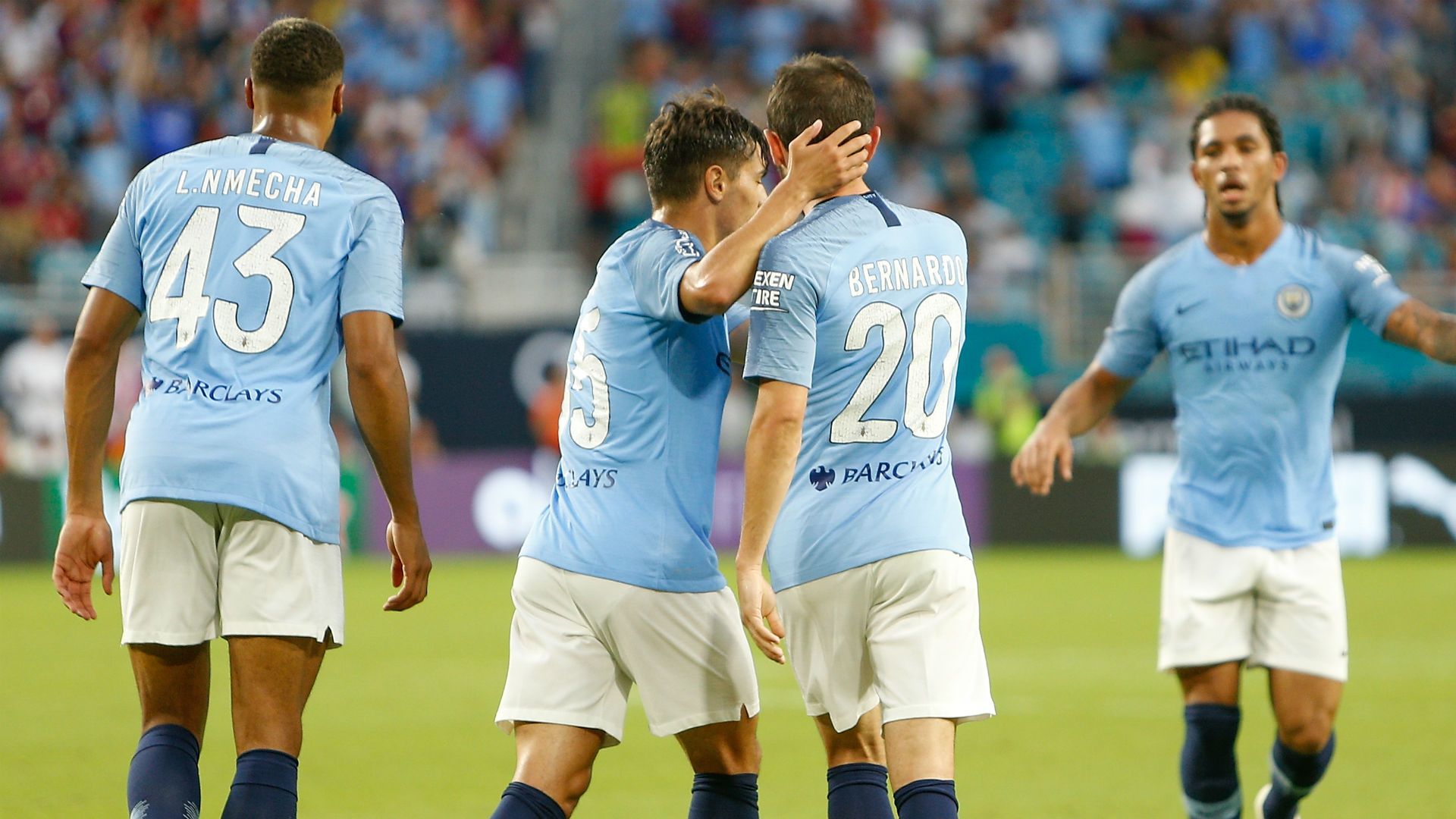 Brahim Diaz Bernardo Silva Manchester City ICC 2018