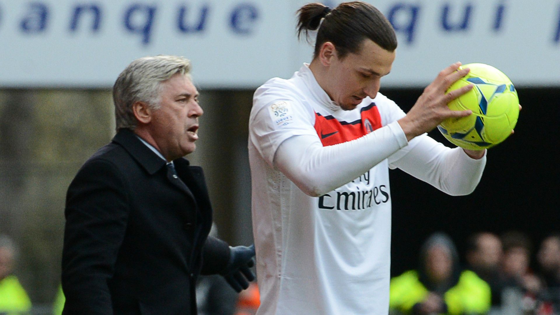 Carlo Ancelotti Zlatan Ibrahimovic Paris Saint-Germain 06042013