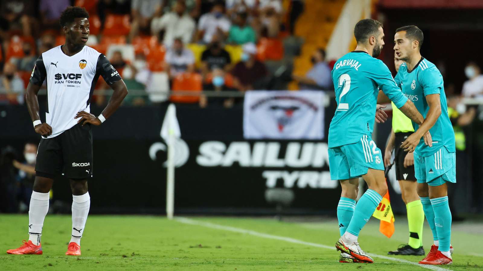 Carvajal, Valencia vs. Real Madrid