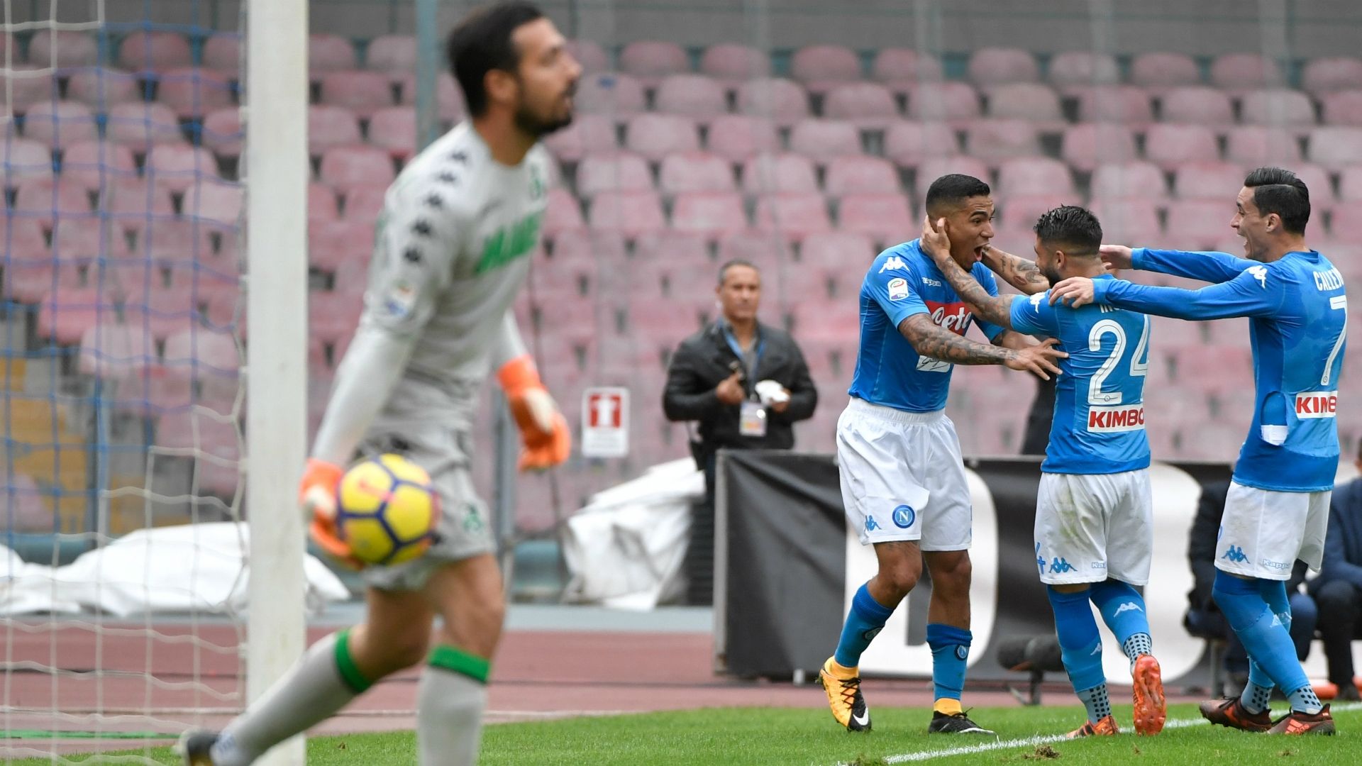 Andrea Consigli Napoli Sassuolo Serie A