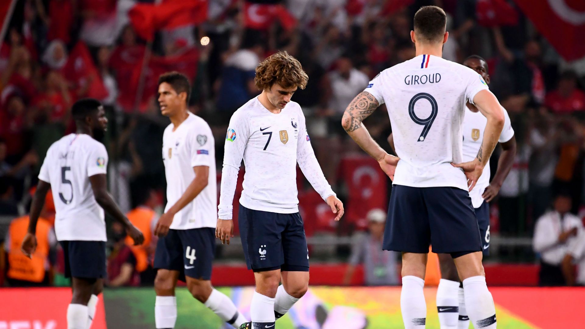 Olivier Giroud Antoine Griezmann France Turkey Euro 2020 qualifying 2019