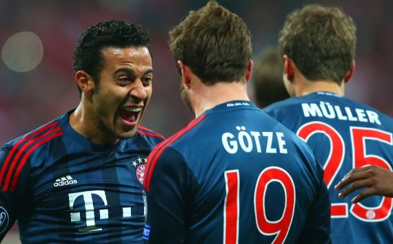 Thiago Alcantara und Mario Götze, Bayern München