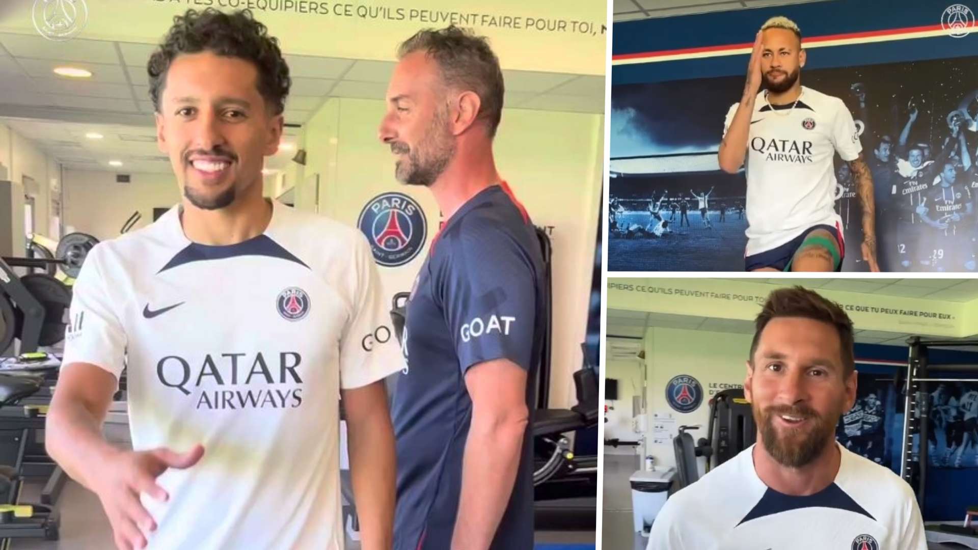 PSG Marquinhos Neymar Messi