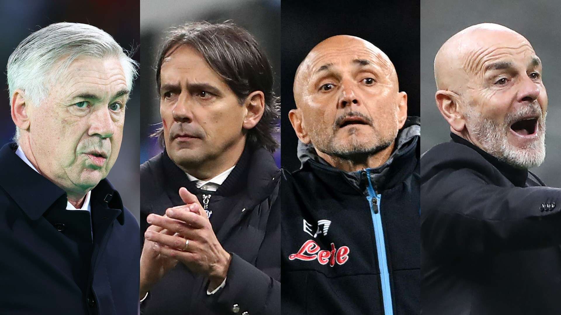 Ancelotti Inzaghi Spalletti Pioli