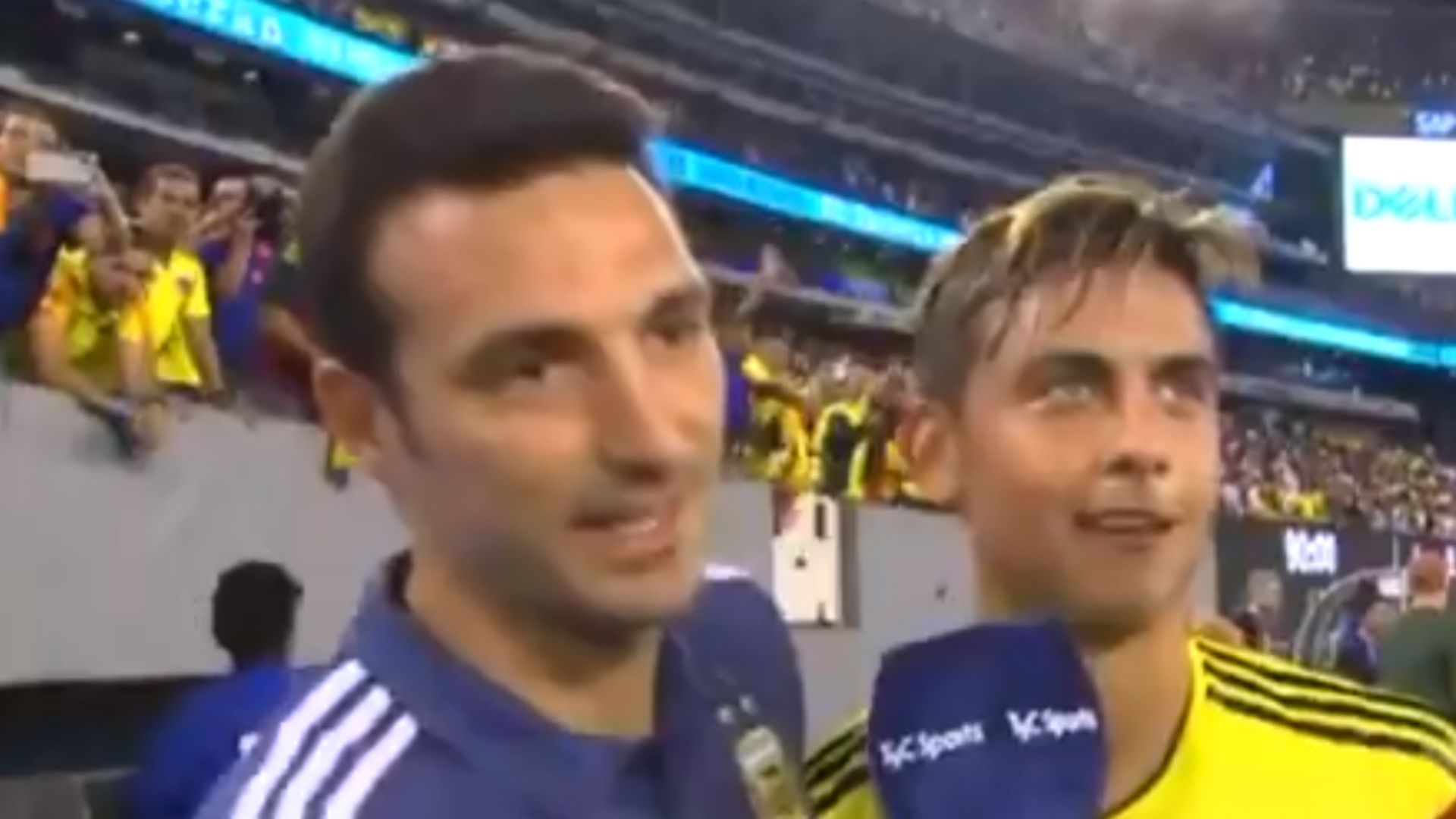 Scaloni Dybala Argentina Colombia Captura