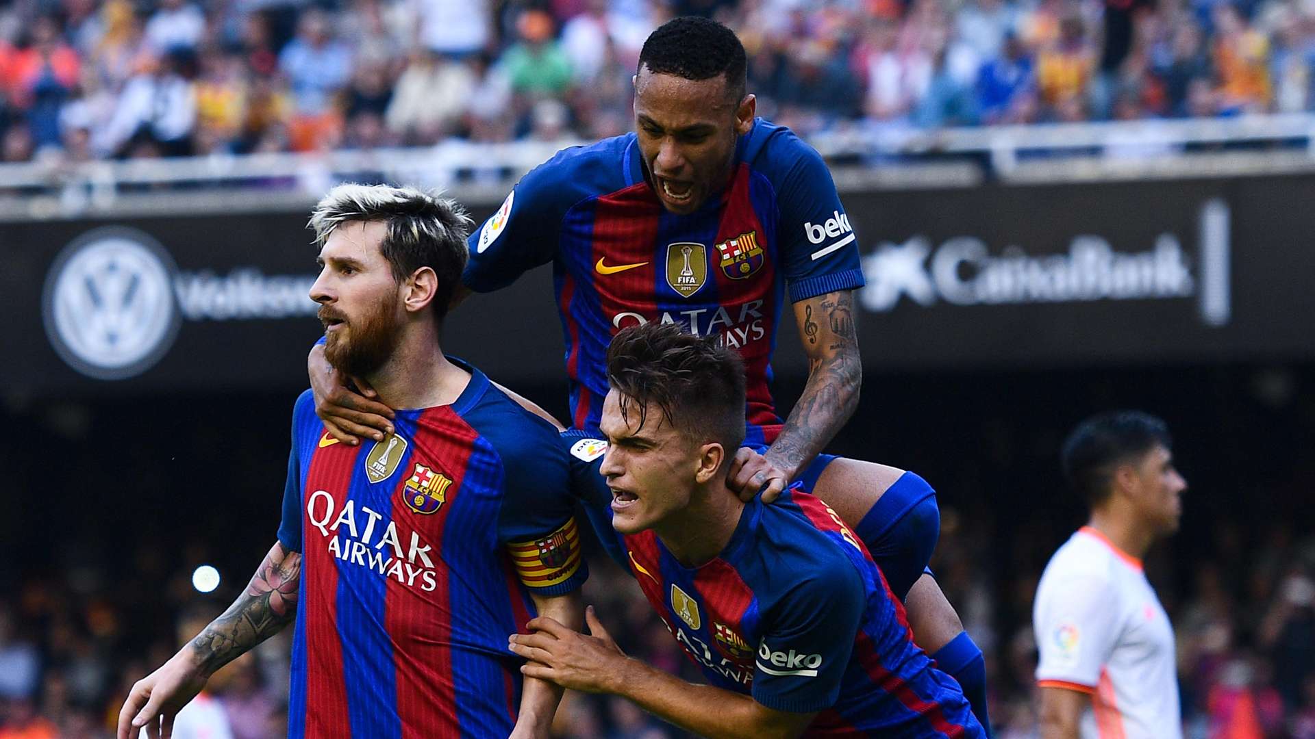 FC Barcelona Messi Neymar Denis Suarez 22102016