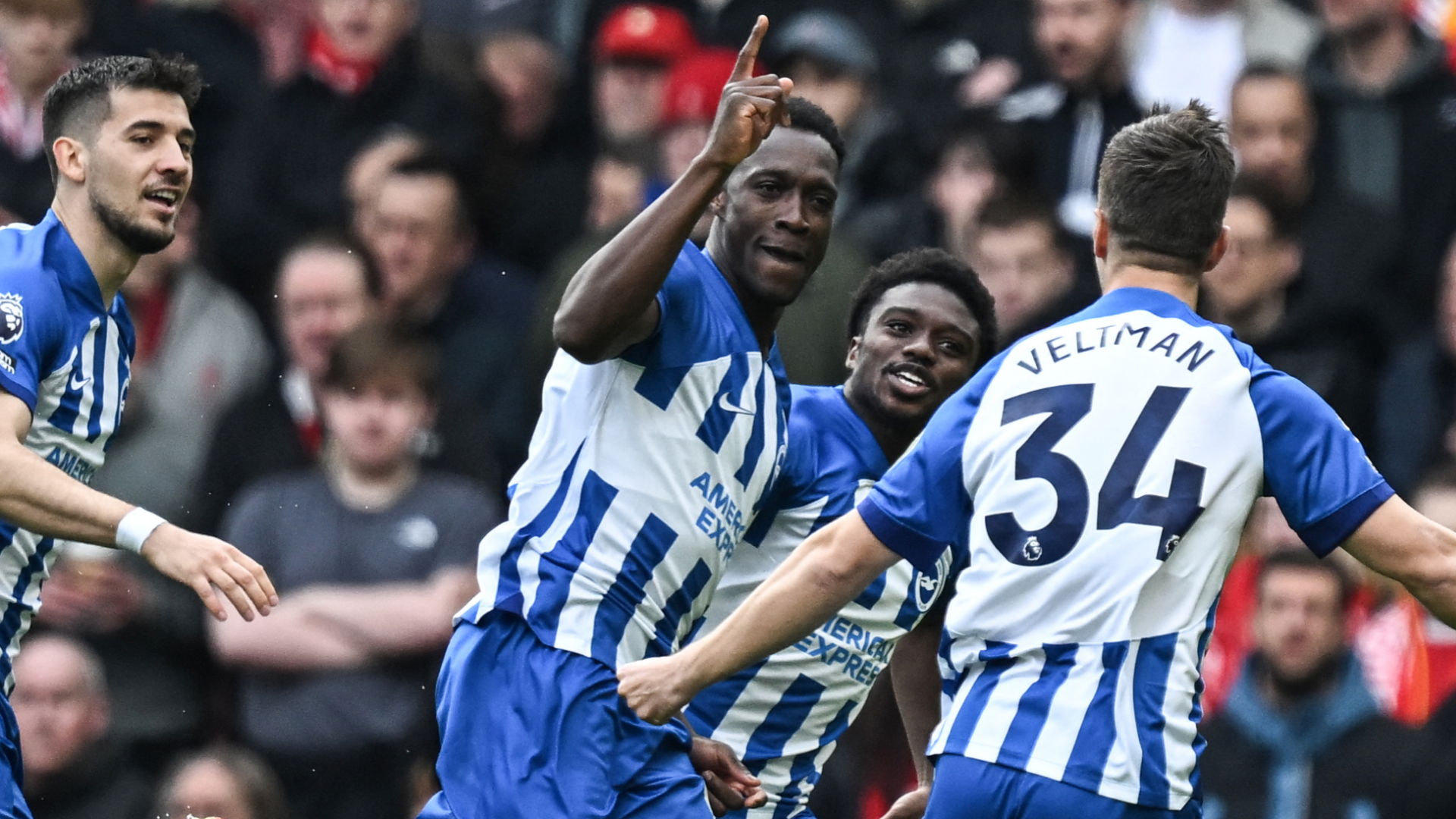 VIDEO: Danny Welbeck haunts Liverpool! Brighton star scores incredible  opener inside TWO minutes as Reds endure nightmare start to vital Premier  League clash at Anfield | Goal.com