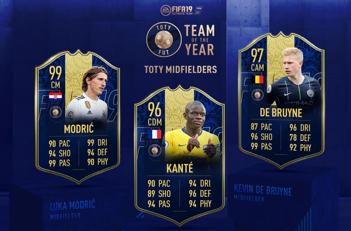 Toty centrocampisti FIFA 19