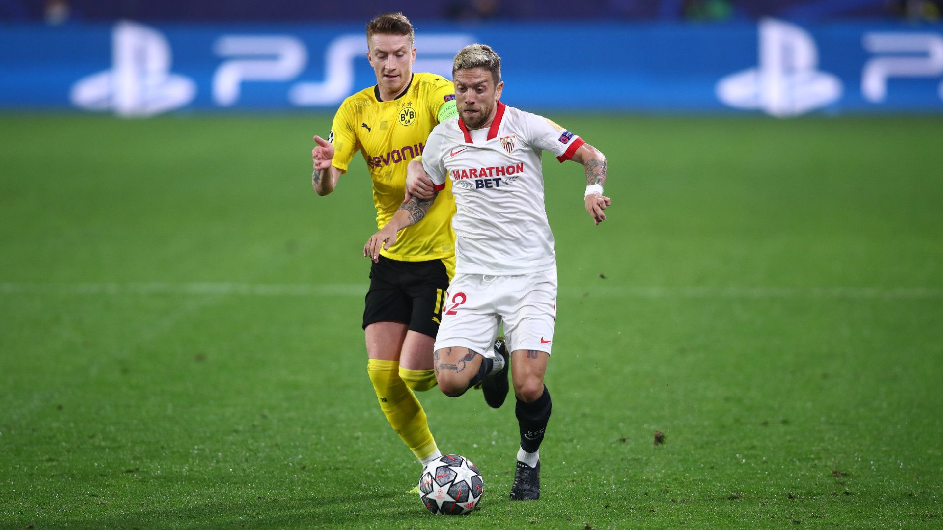 Alejandro Gomez Marco Reus Sevilla Dortmund Champions League