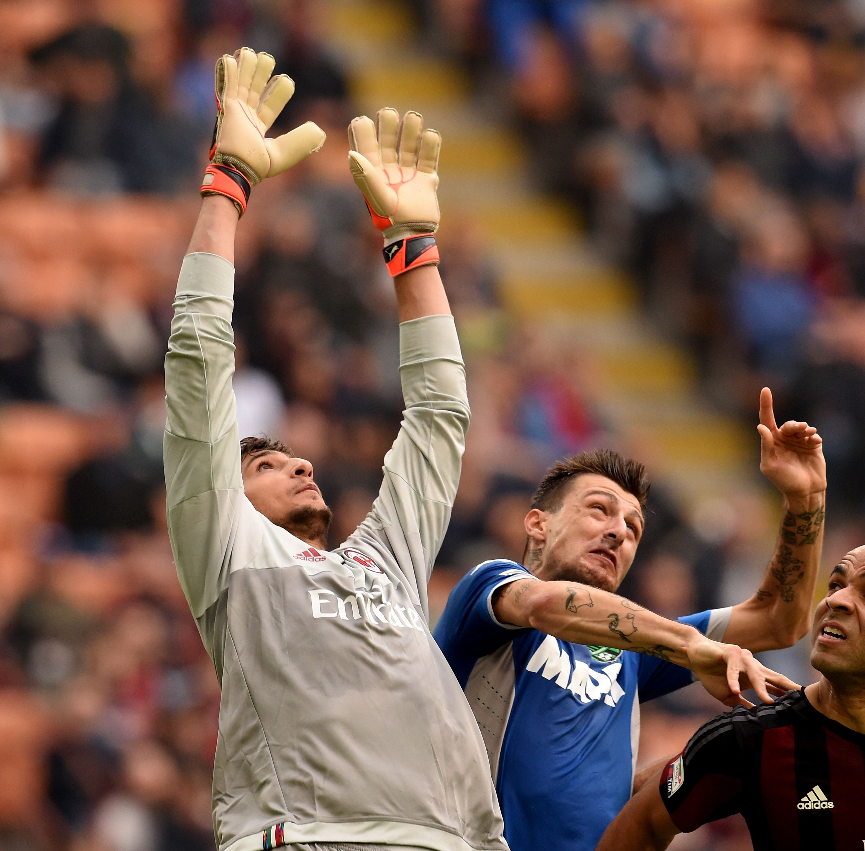Gianluigi Donnarumma Milan Sassuolo 2015 (NO HEADER)