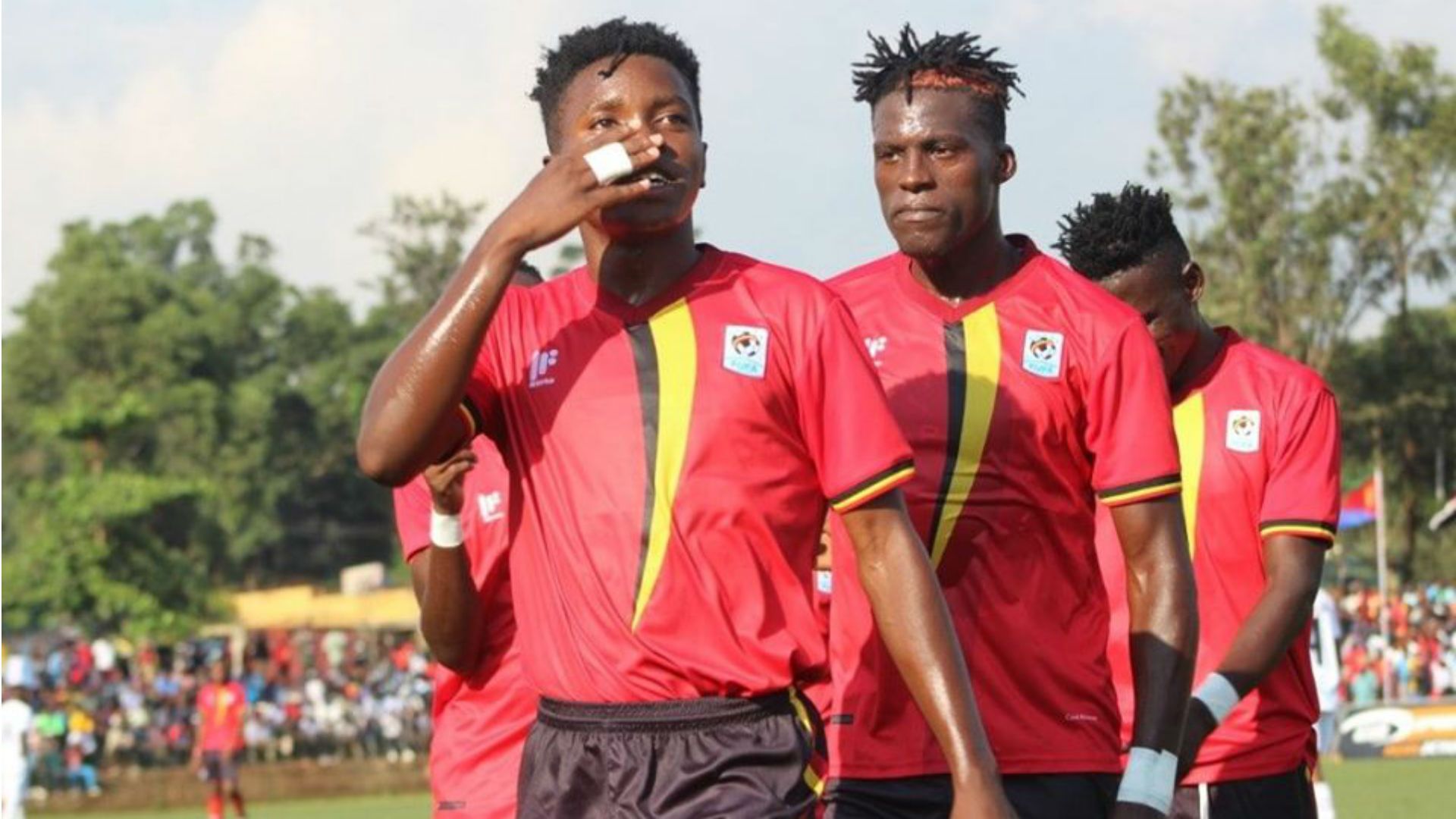 Allan Okello of Uganda Cranes vs Djibouti.