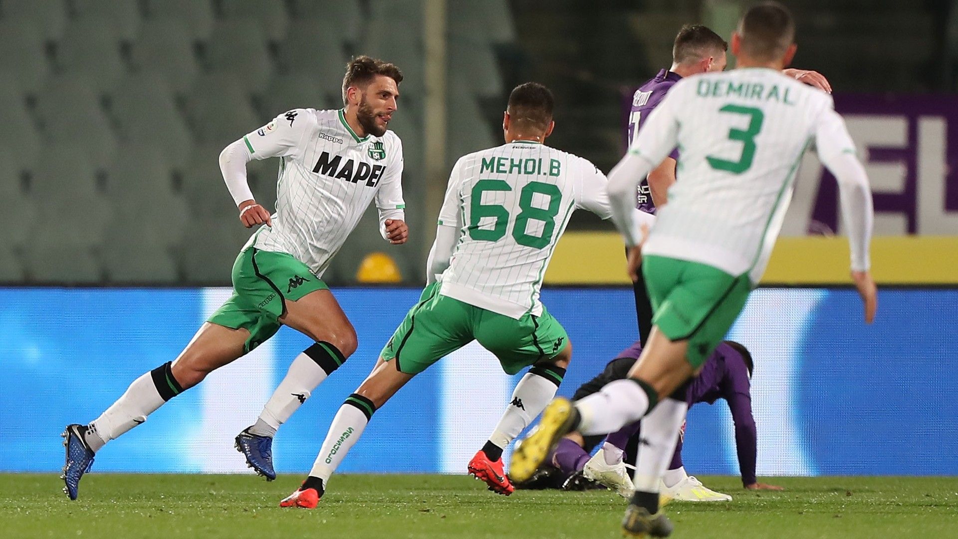 Berardi FIorentina Sassuolo celebration 2019 serie a