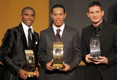 Eto'o, Ronaldinho, Lampard Fifa World Player of the Year 2005
