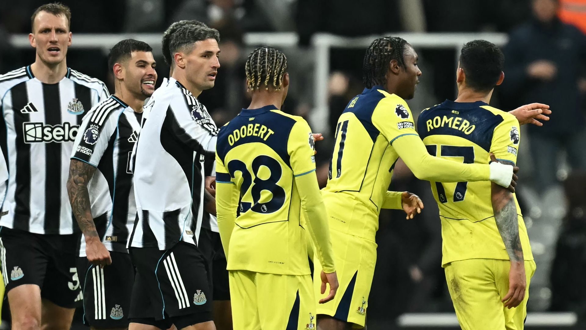 Newcastle Tottenham Bruno Guimaraes Romero