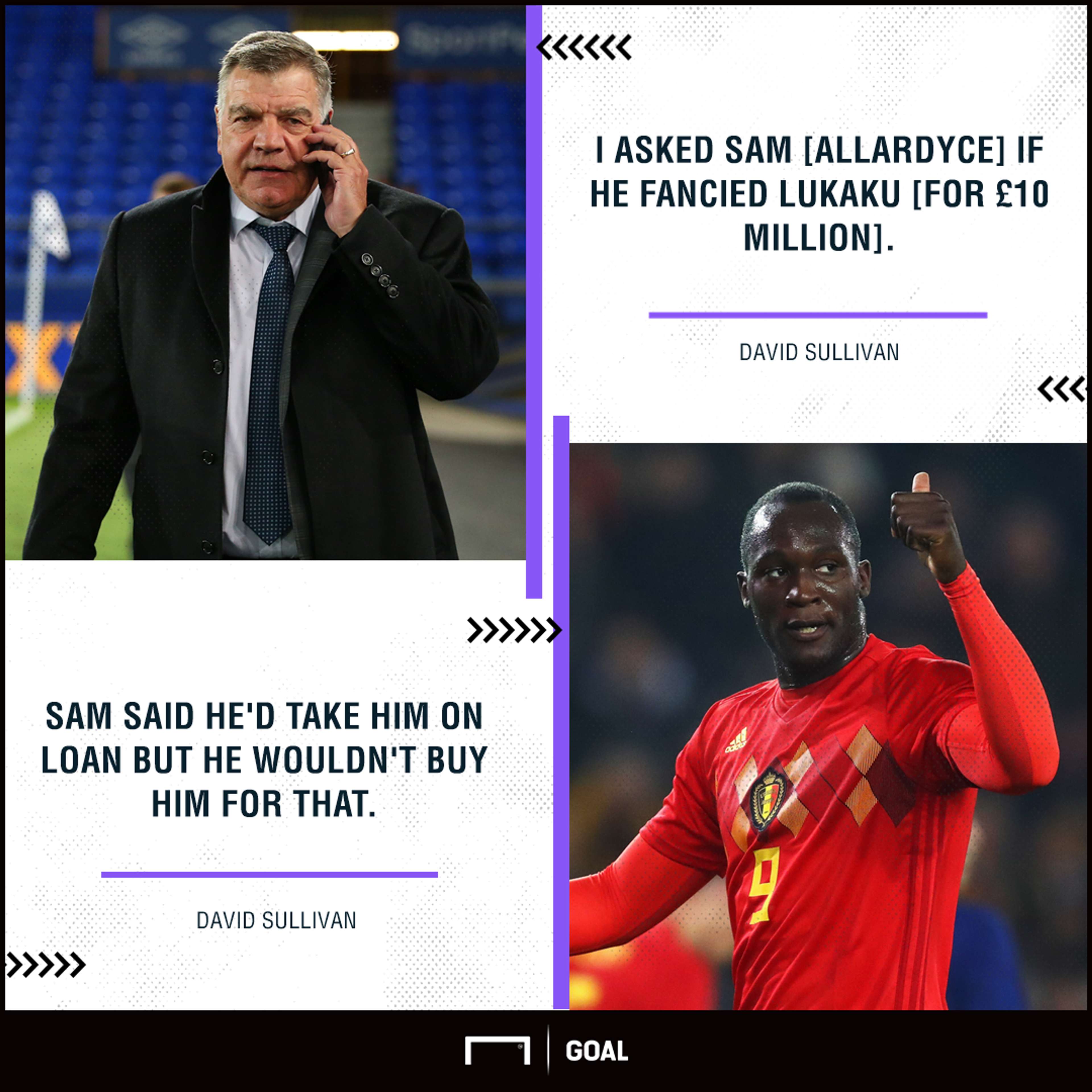 Sam Allardyce West Ham Romelu Lukaku snub