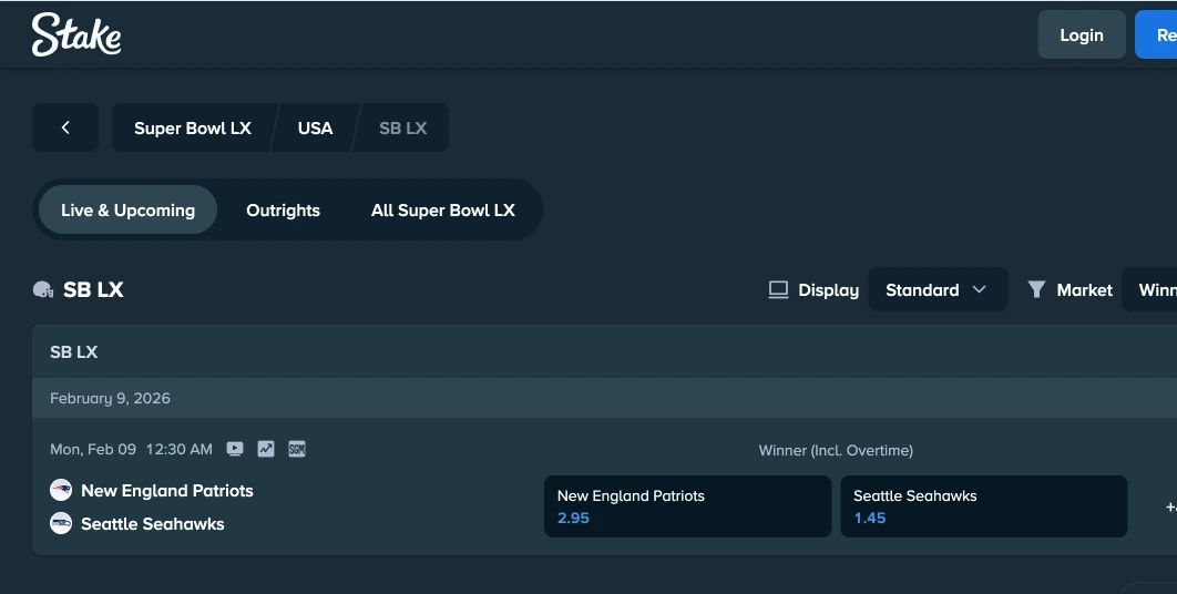 stake roc super bowl betting