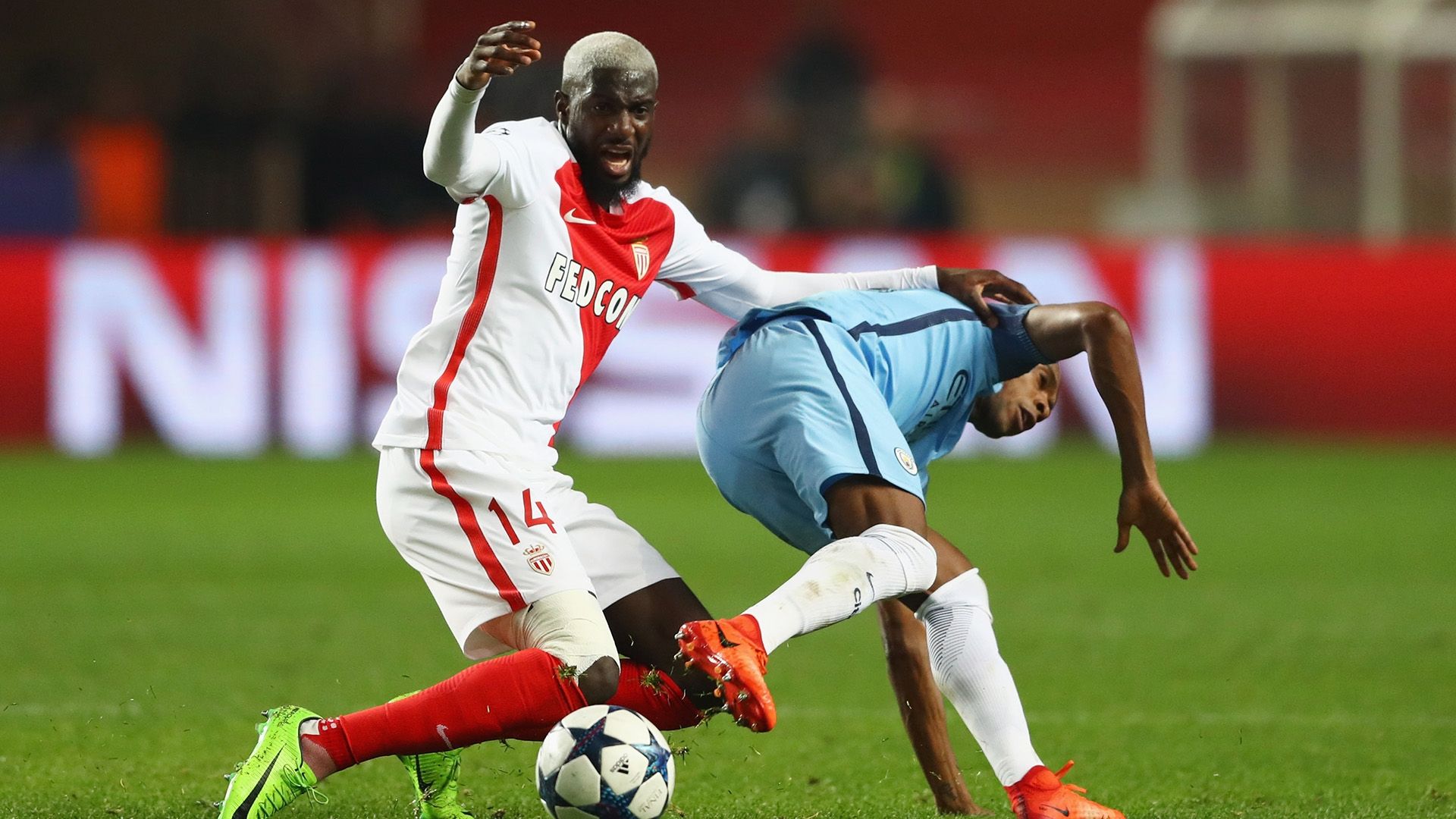 Tiemoue Bakayoko Fernandinho Monaco Manchester City Champions League R16 15032017