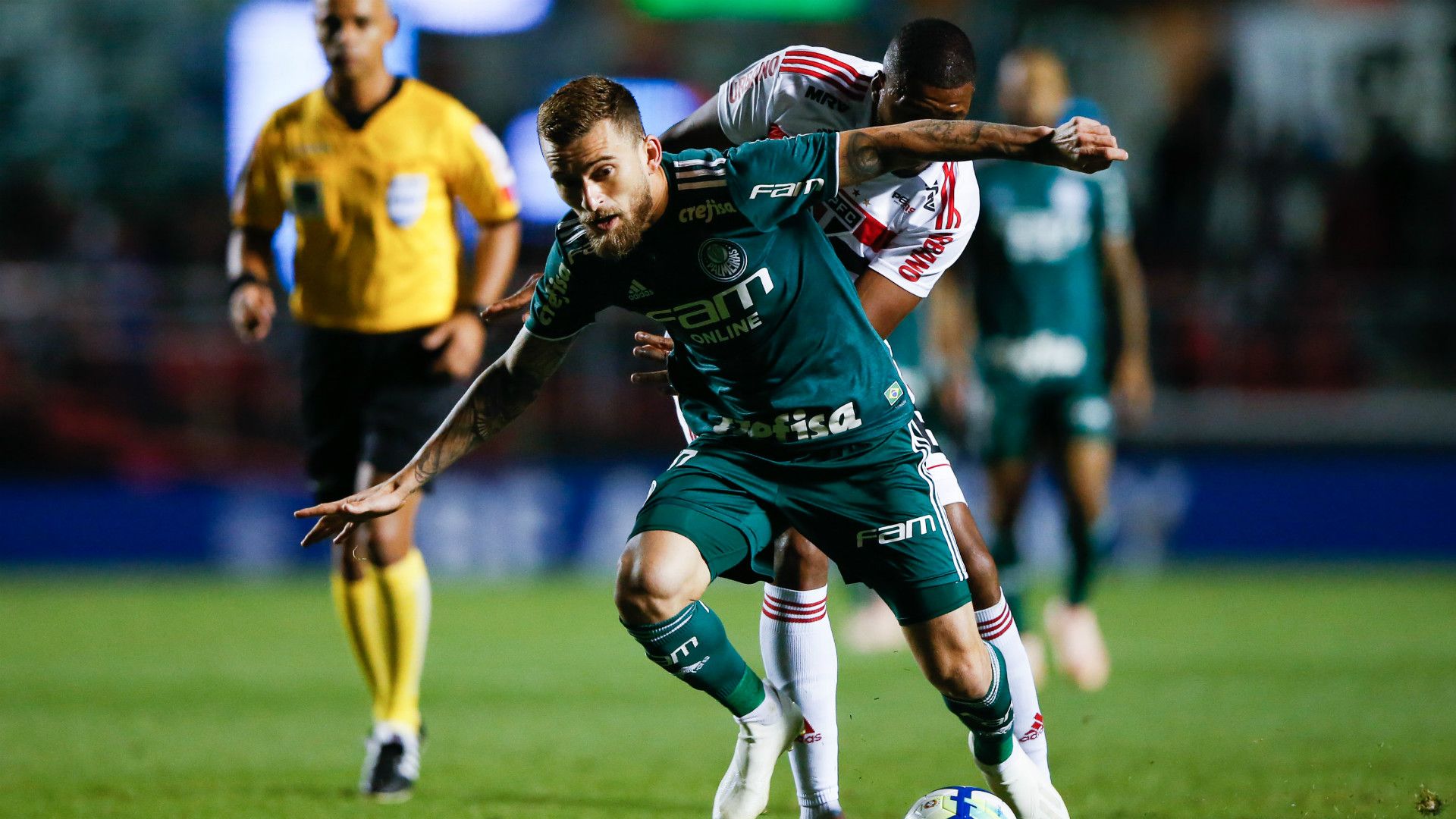 Lucas Lima e Jucilei - São Paulo x Palmeiras - 6/10/2018