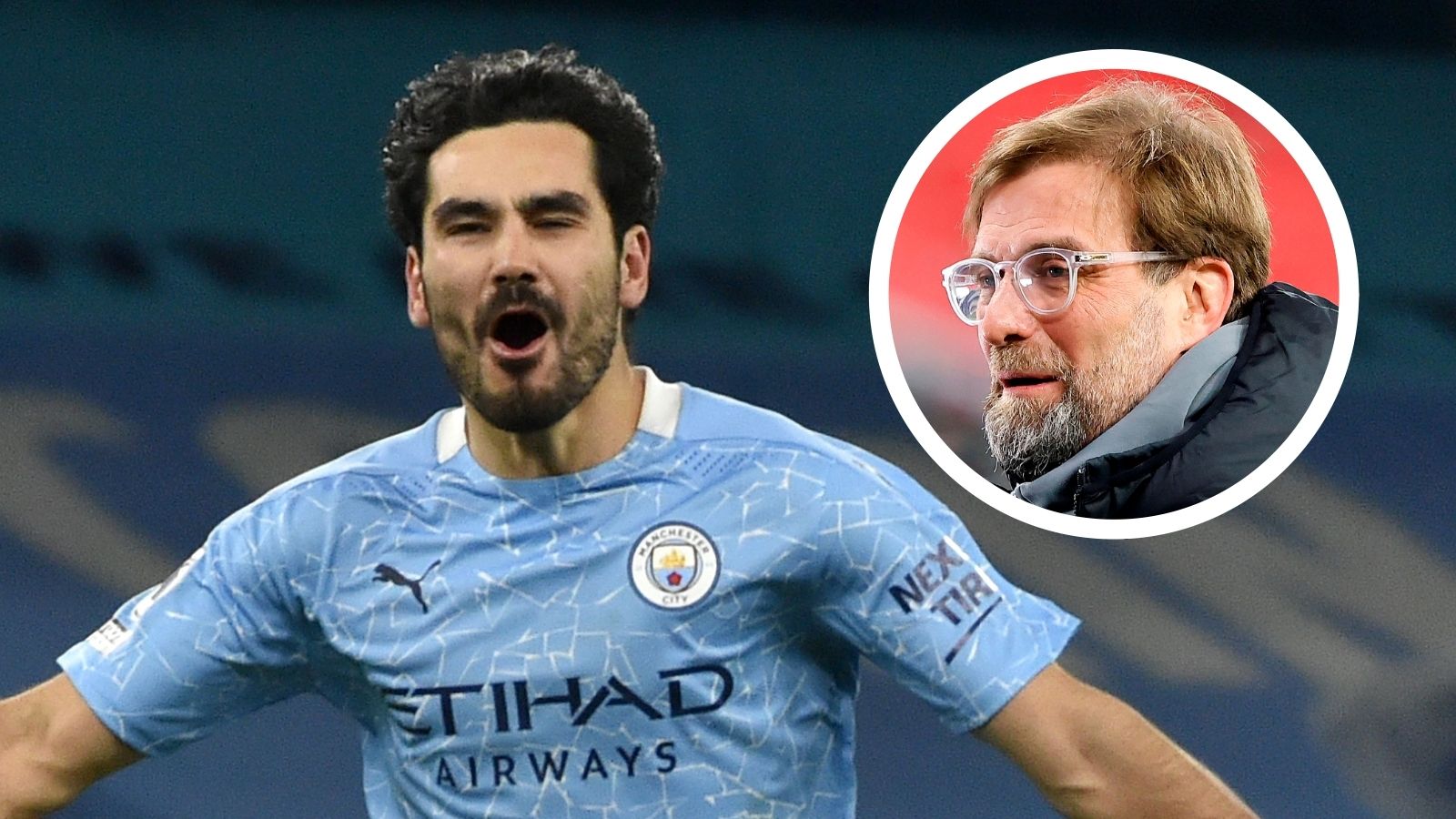 Ilkay Gundogan, Jurgen Klopp overlay 2020-21