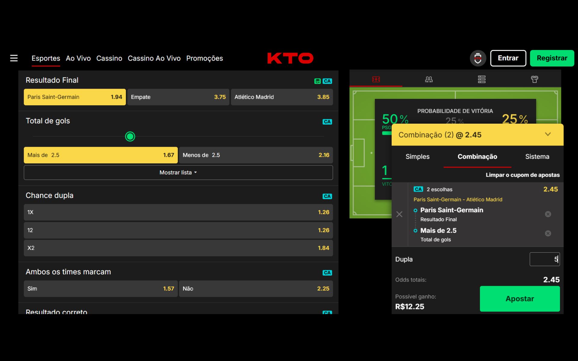 KTO apostas no Mundial de Clubes