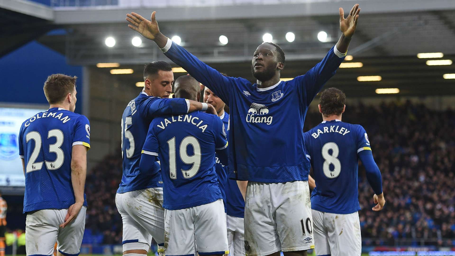 Everton celebrate