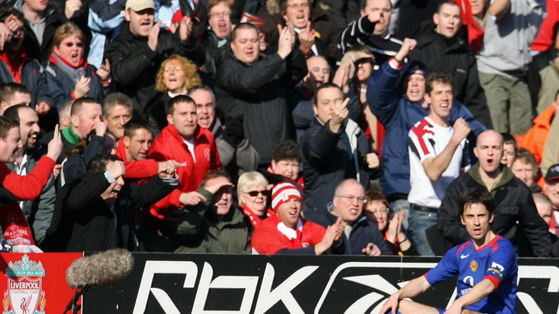 Liverpool fans Gary Neville