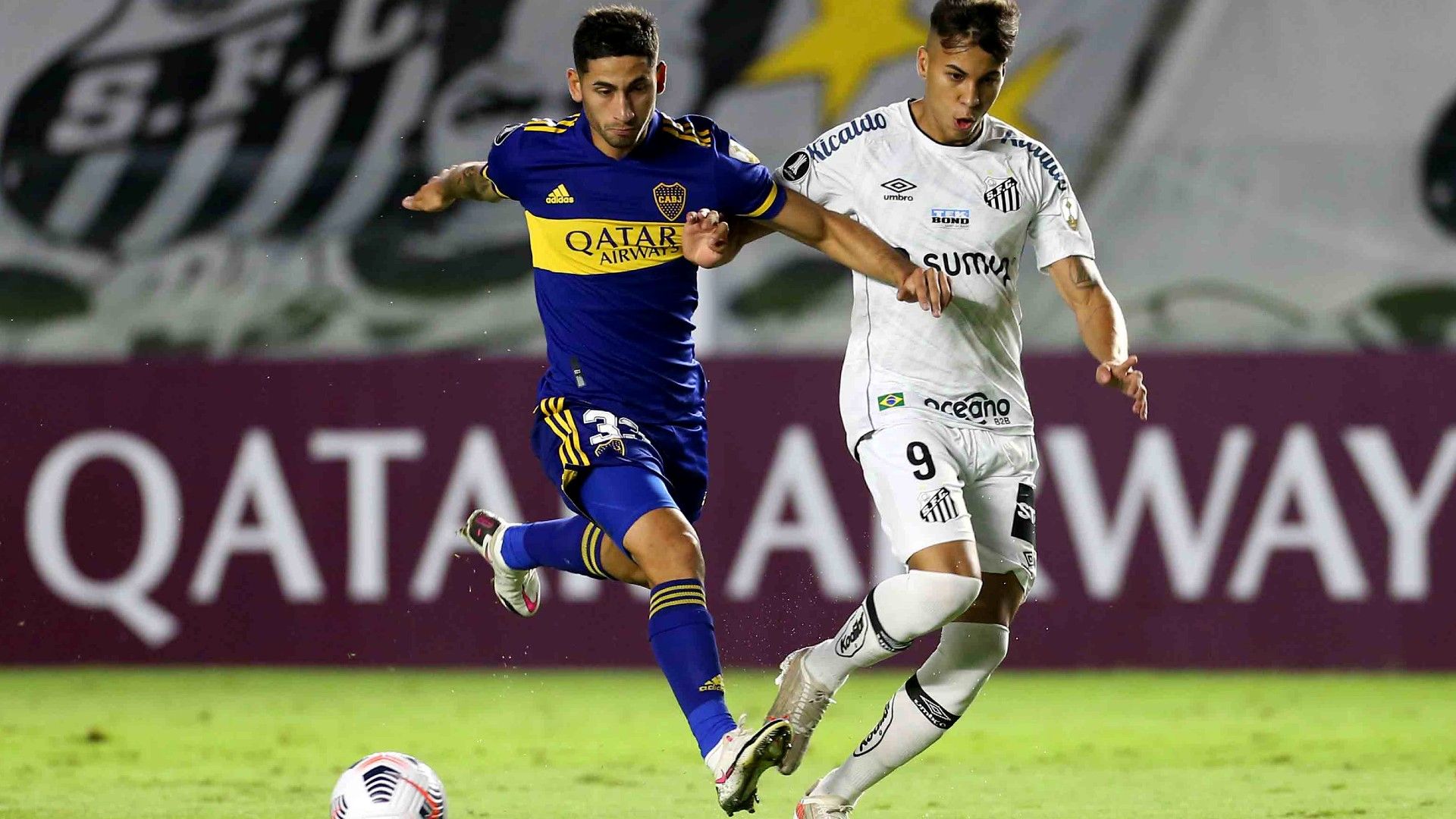 Alan Varela Kaio Jorge Santos Boca Copa Libertadores 11052021
