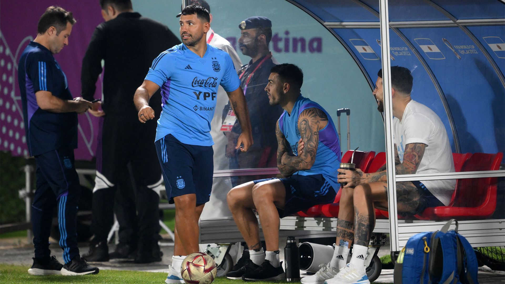 Aguero Argentina training 2