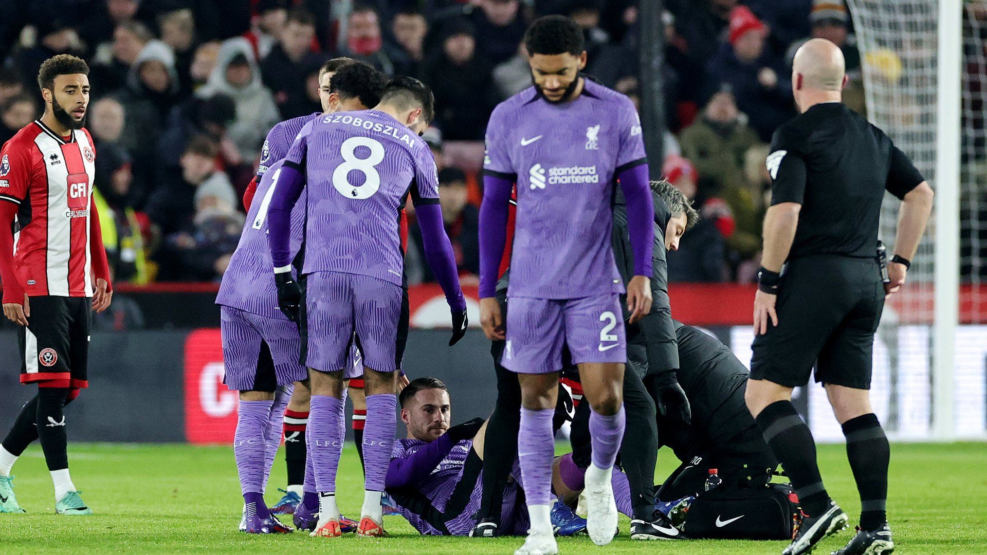 Alexis Mac Allister injured Liverpool 2023-24