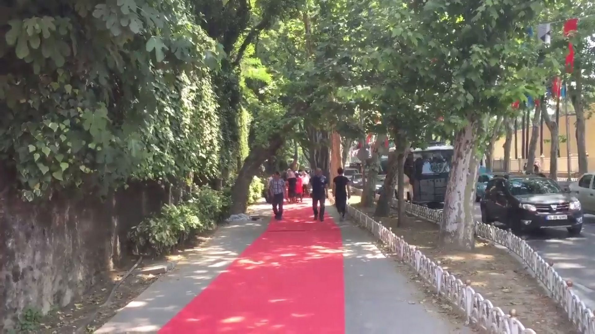 Besiktas' red carpet for fans