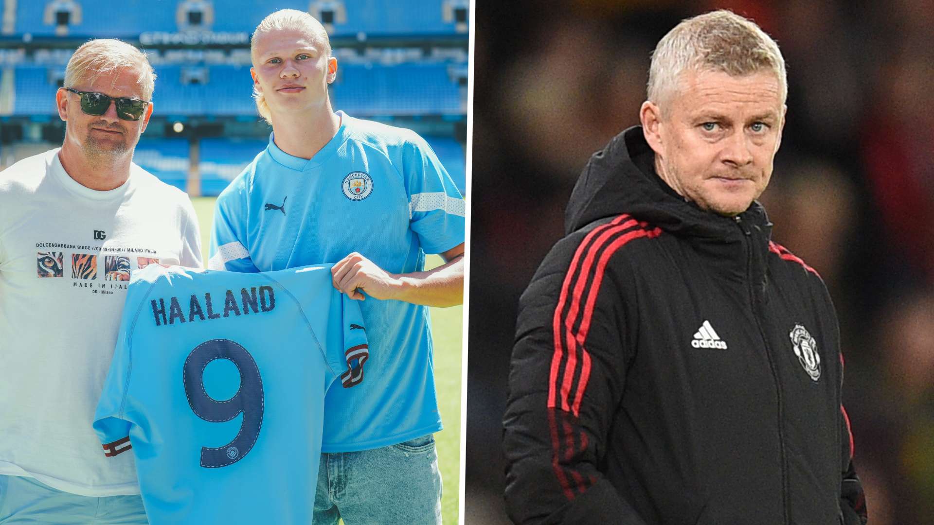 Erling Haaland Ole Gunnar Solskjaer GFX
