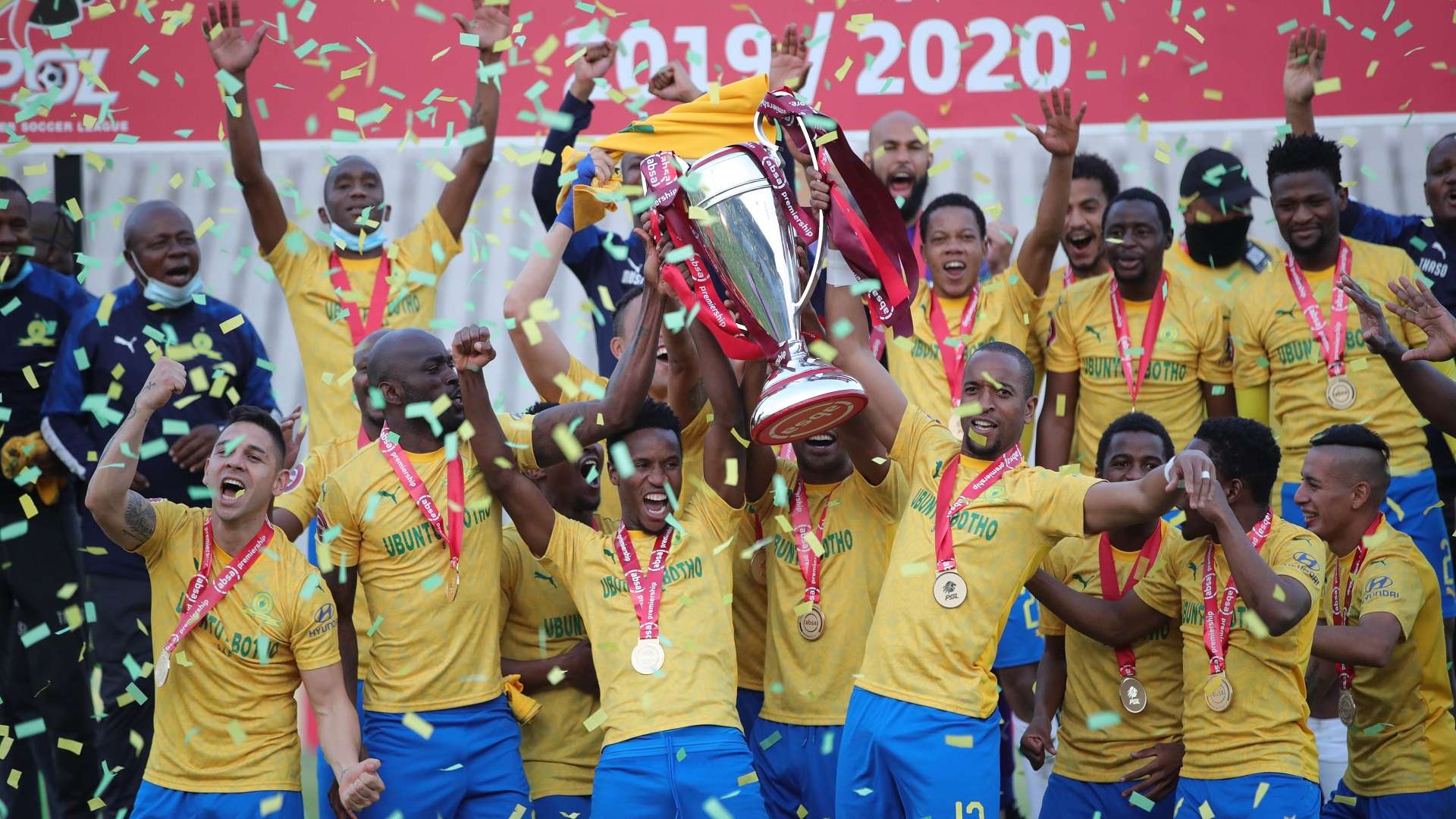 2019-2020 Premier Soccer League Champions Mamelodi Sundowns