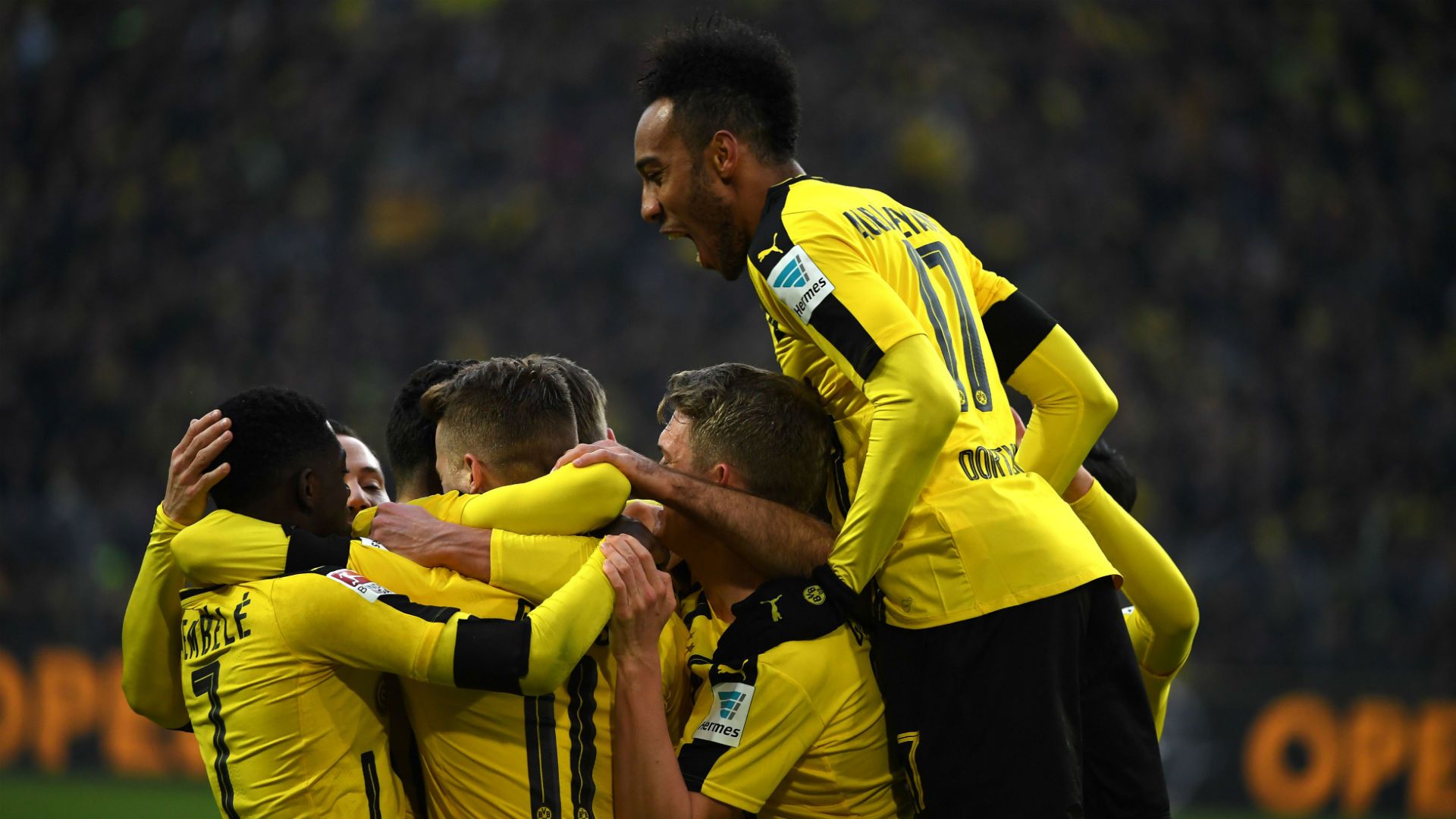 Pierre-Emerick Aubameyang Bundesliga Dortmund v Gladback 031216