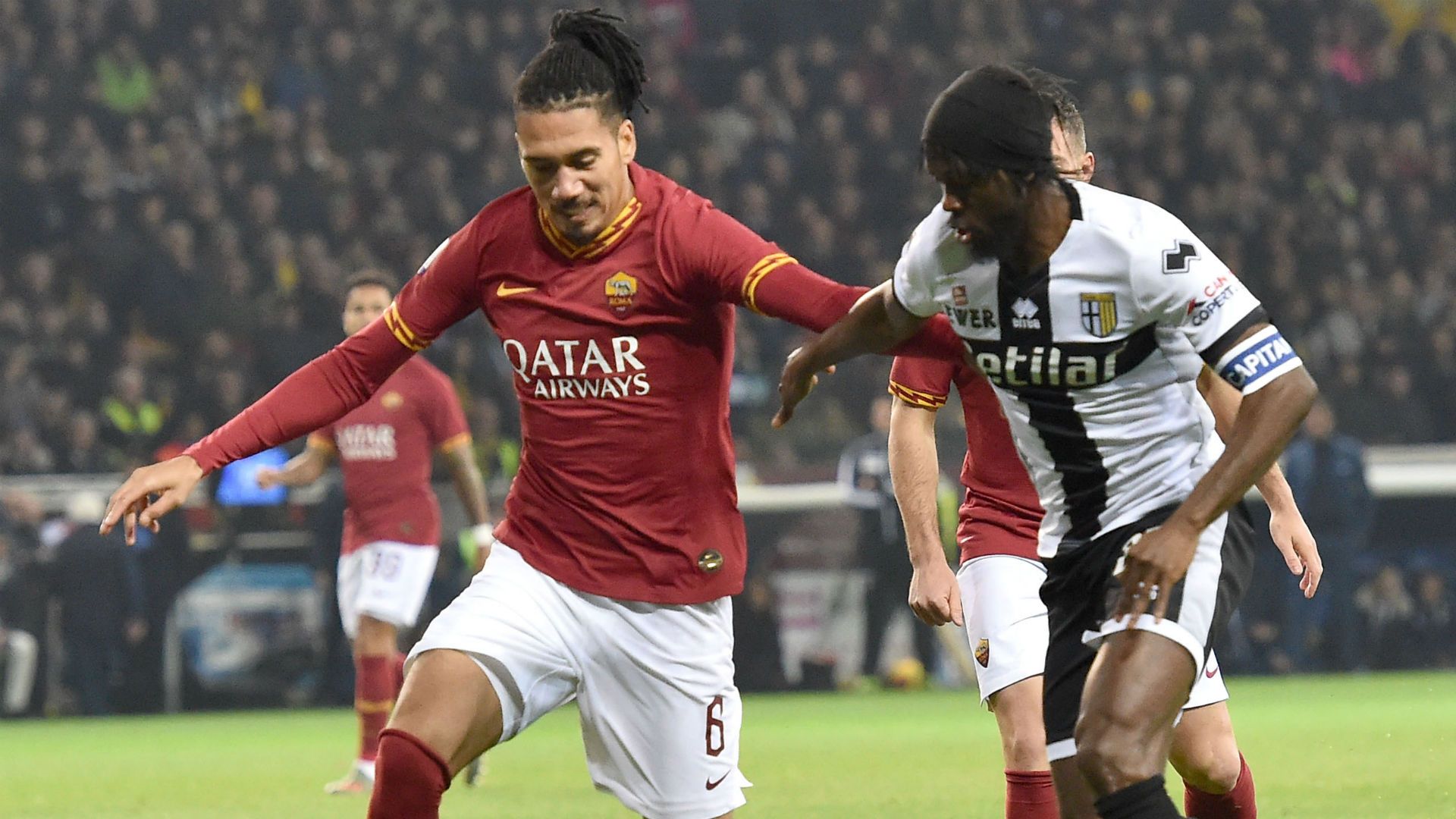 Smalling Gervinho Parma Roma Serie A