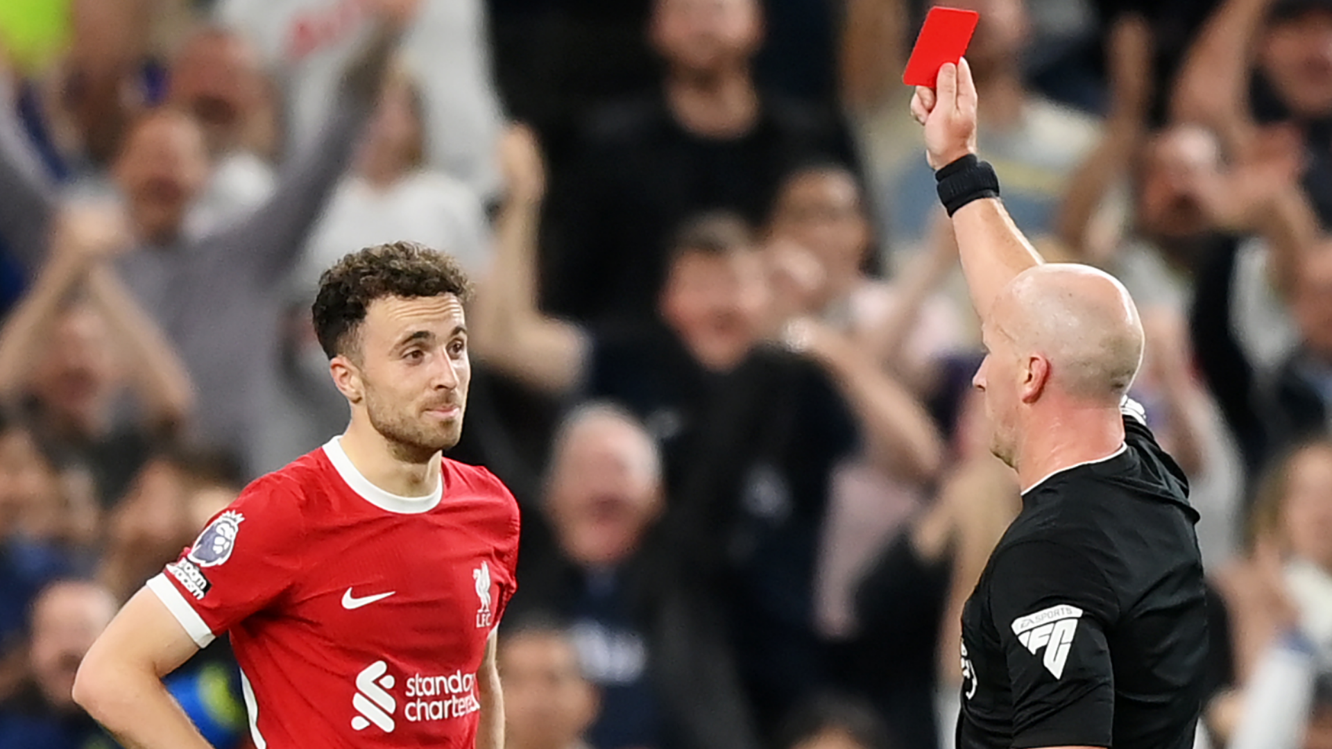 Rigged game!' - Diogo Jota's wife Rute Cardoso slams 'clown' officials  following red card for Liverpool star & VAR error in controversial clash  with Tottenham | Goal.com
