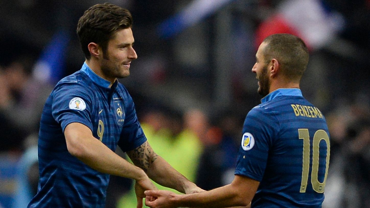 Olivier Giroud Karim Benzema France