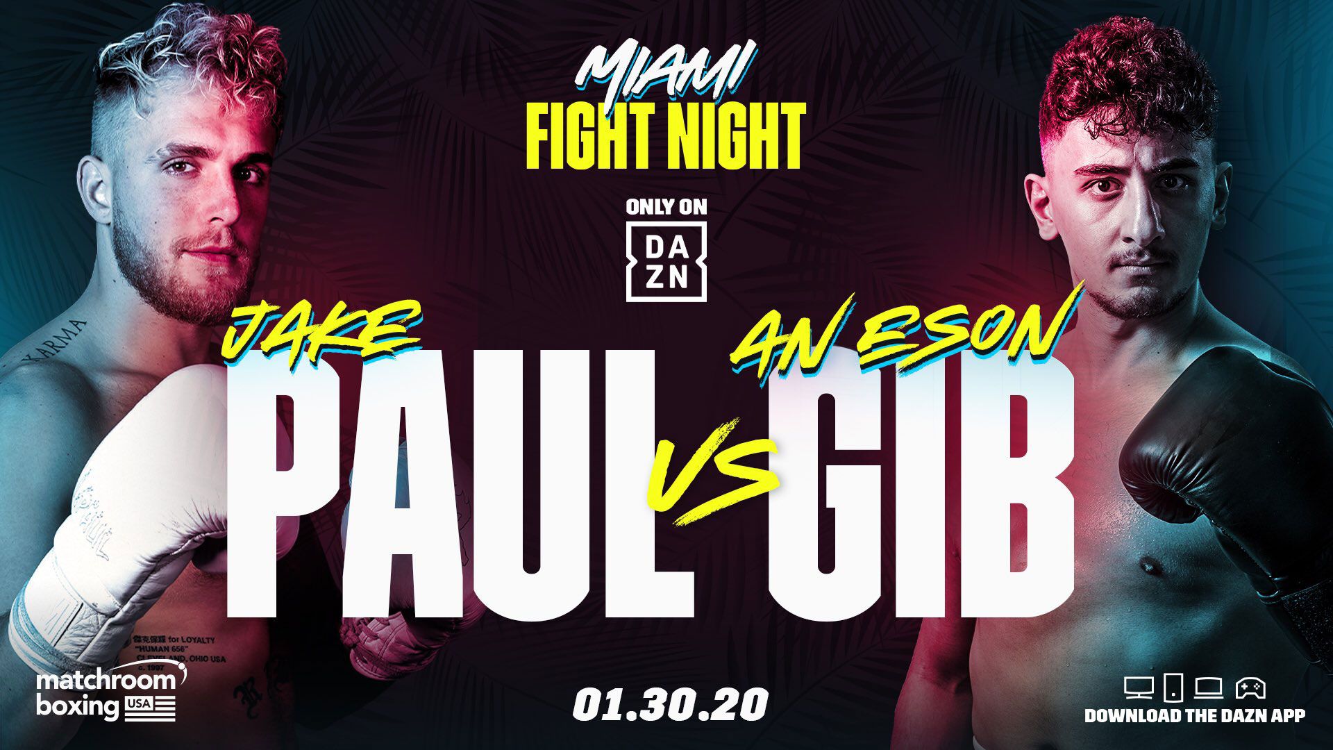Jake Paul AnEson Gib TV LIVE STREAM DAZN