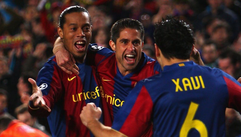 Ronaldinho Sylvinho Xavi