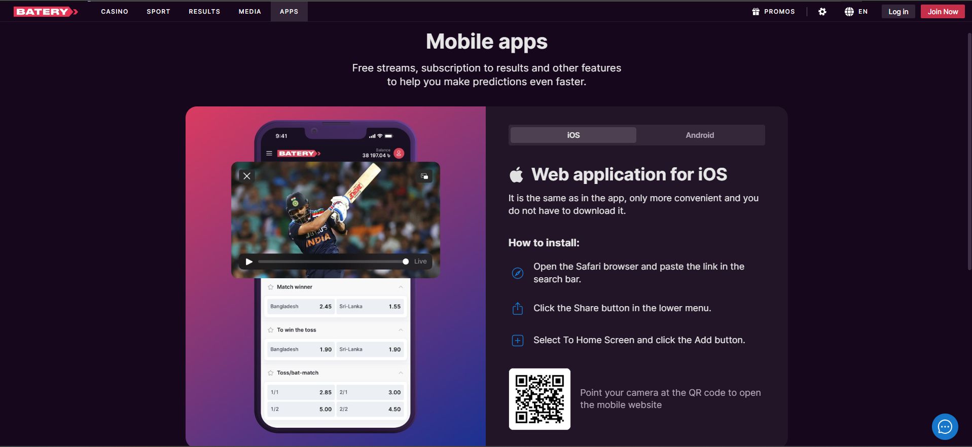 Batery app