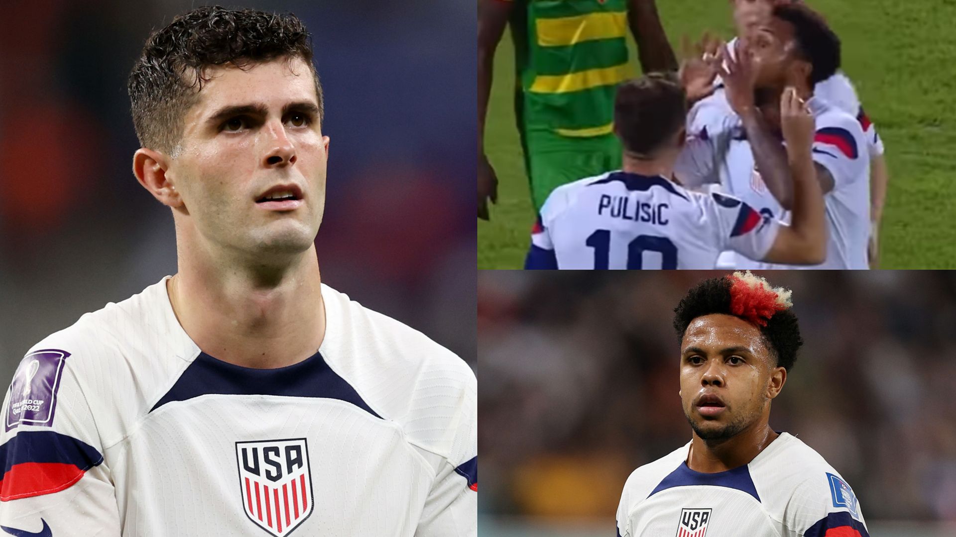 Christian Pulisic Weston McKennie USMNT goal celebration