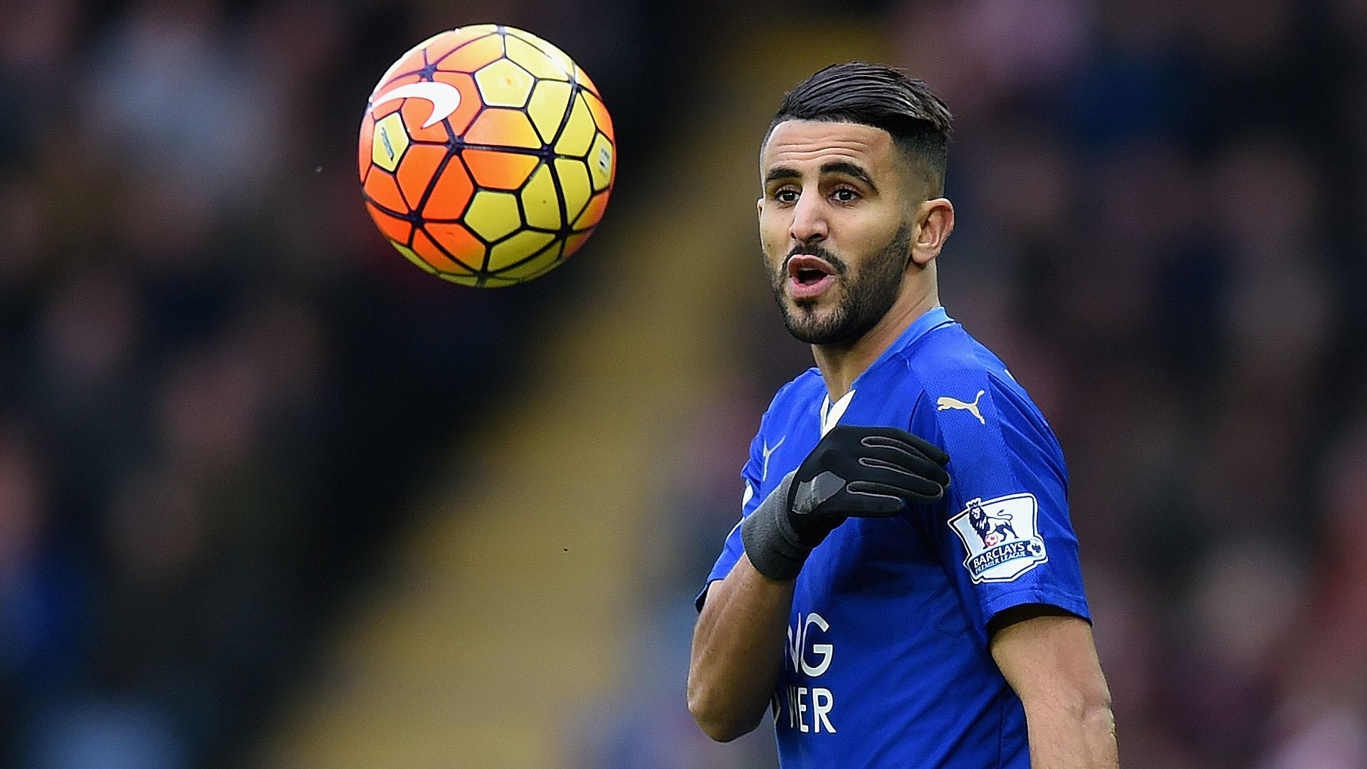 Riyad Mahrez Leicester City Stoke City Premier League 01232016