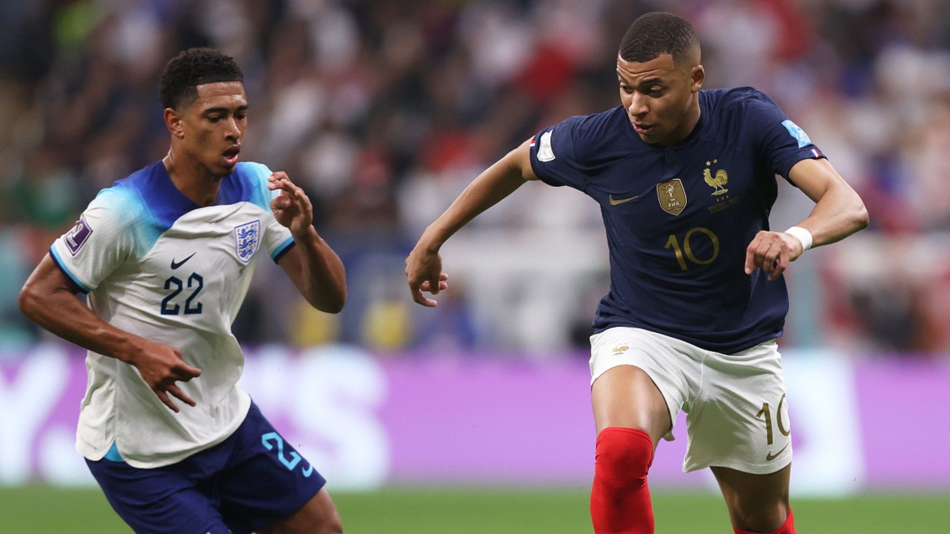 Jude Bellingham et Kylian Mbappé