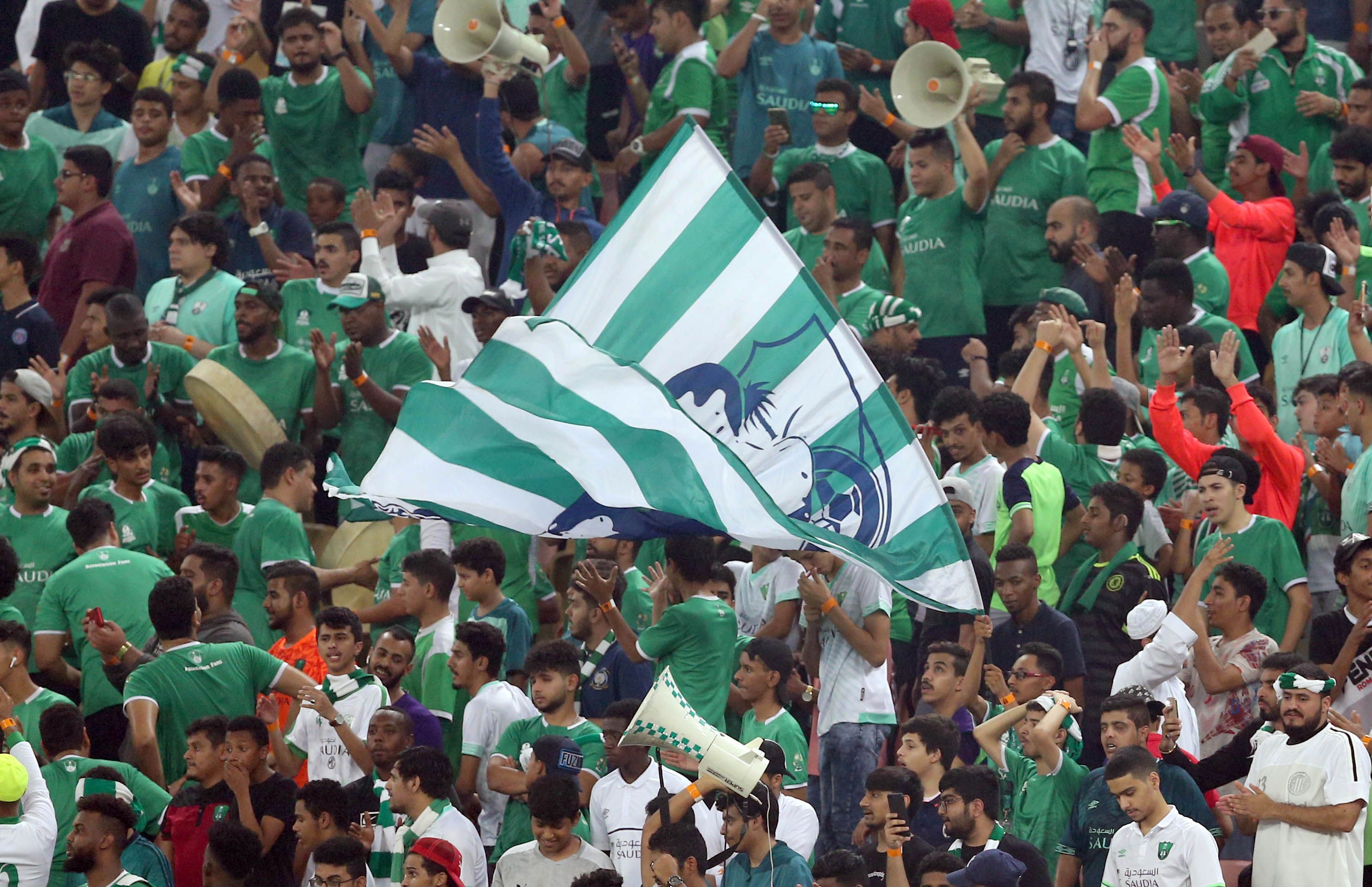 Al Ahli fans Saudi Arabia Professional League 18 October 2019