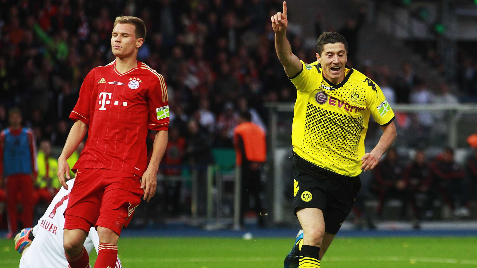 Robert Lewandowski Holger Badstuber Borussia Dortmund Bayern München DFB Finale 05122012
