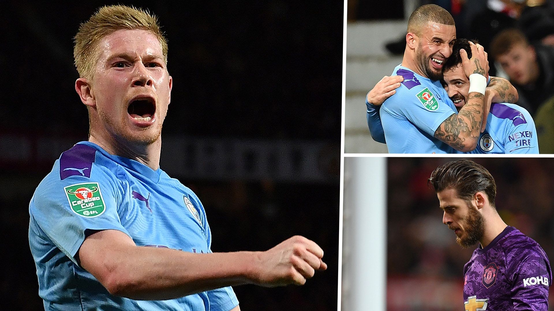 Kevin De Bruyne Kyle Walker Bernardo Silva David de Gea