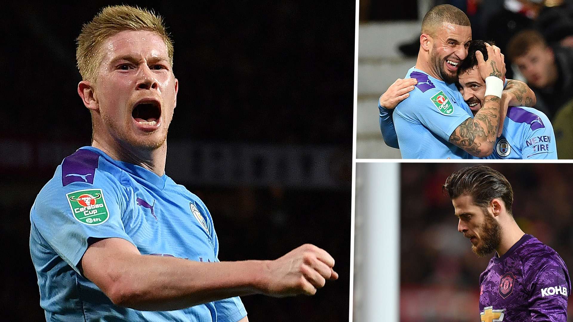 Kevin De Bruyne Kyle Walker Bernardo Silva David de Gea