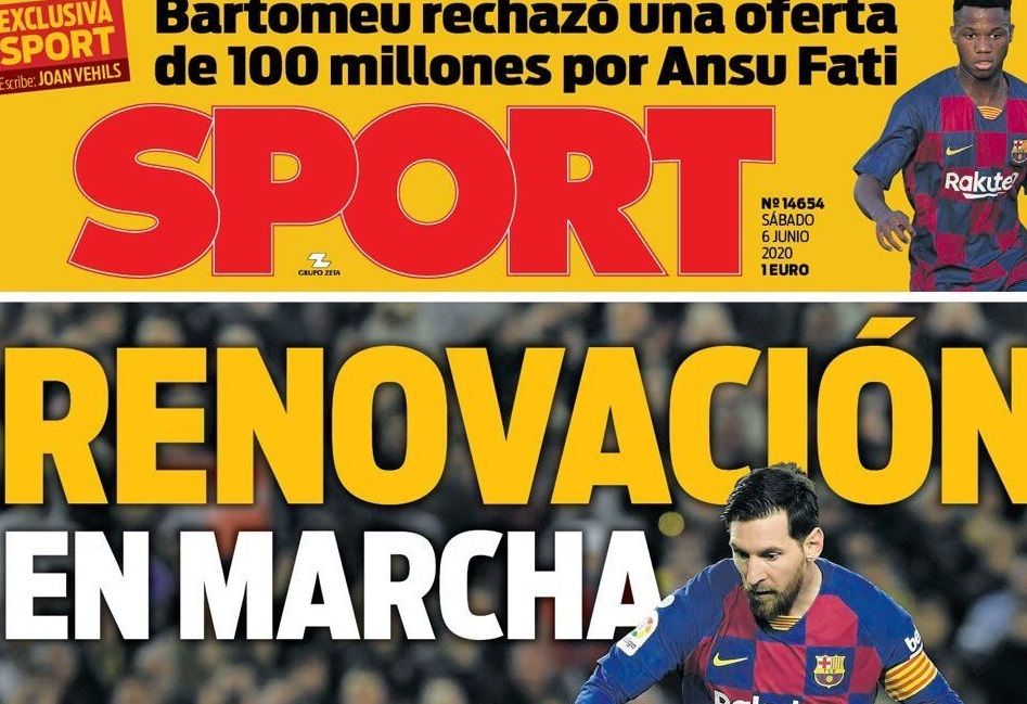 newspapers 6 June embed only Sport